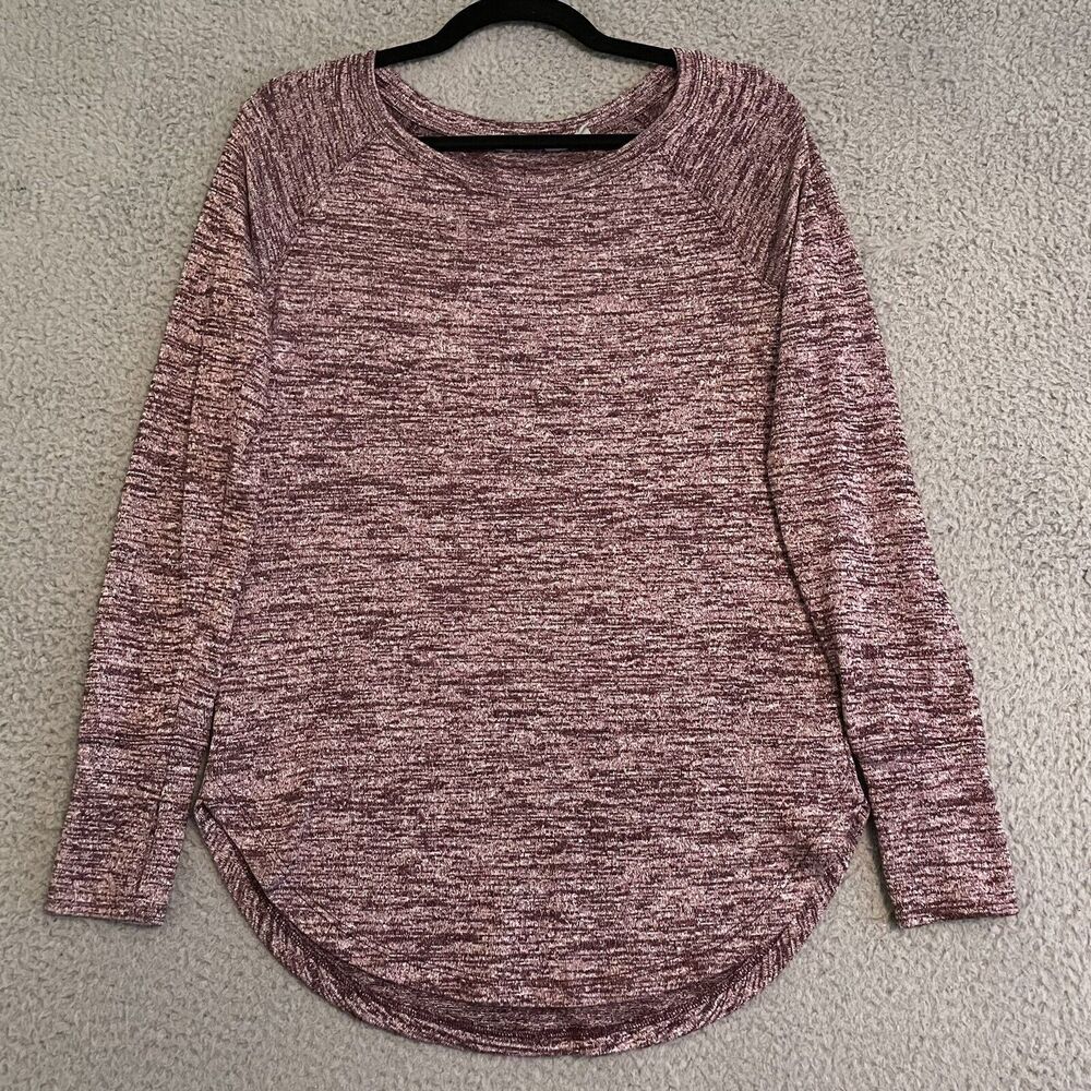 Athleta Women's Purple Heather Modal Blend Pullover Sweater XS